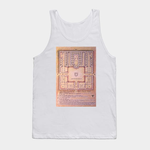 Templo de Salomão. Solomon's Temple plan. Tank Top by terezadelpilar